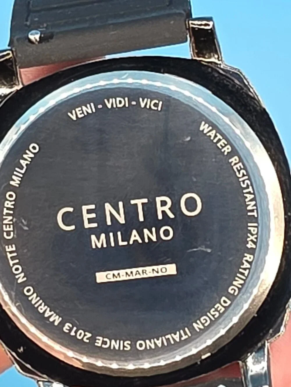 Centro Milano - Marino Notte Men’s Watch - 42mm Black - Magnetic Silicone Strap